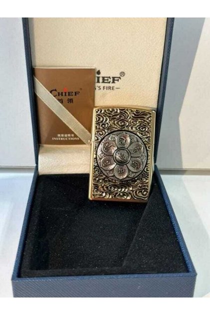 Chief Full Pirinç Benzinli Stres Çarklı Çakmak