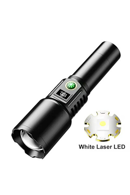 TAREZ Gold Orion OR-508-TG Şarjlı El Feneri TG Dijital LED Şarj