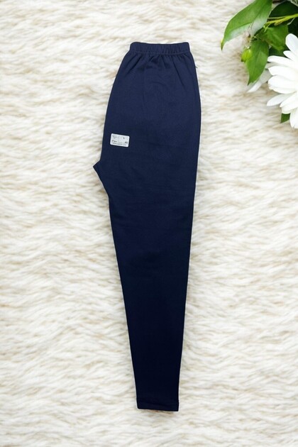 Unisex Navy Blue Winter Tights, Comfortable Soft Mesh Thick Underwear Tights Navy Blue -Ml01