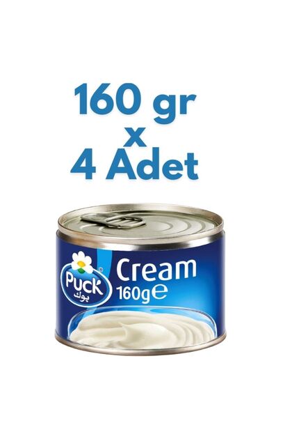 4 Adet Puck Krema 160gx 4 Yemekler ve Tatlılar İçin Puck Kaymağı