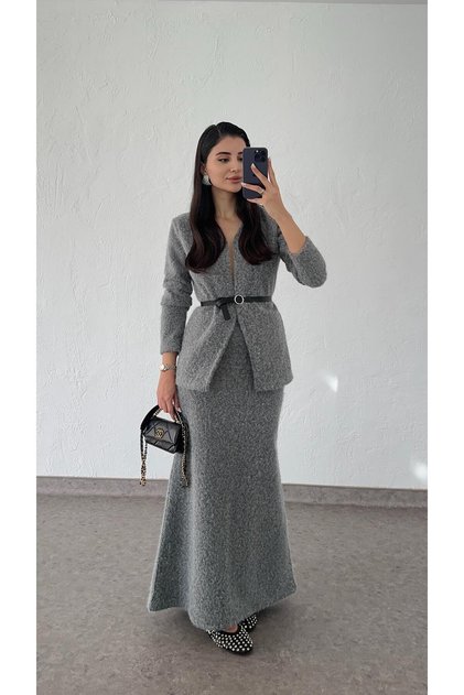 Wool Textured Gray Premium Set
