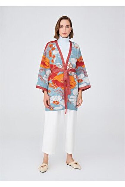 haori Sakura Kimono-kadın Erkek Uniseks Sürdürülebilir Tasarım
