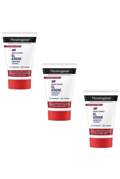 Norwegian Formula Perfume-Free Hand Cream 50 ml 3 Pieces