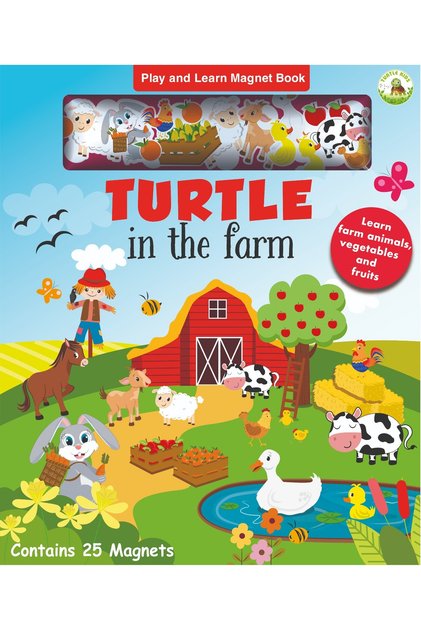 Turtle In The Farm Magnet Book