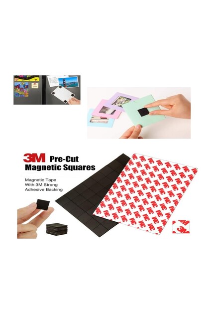 100 Adet Yapışkanlı Mıknatıs Magnet, Güçlü Çok Amaçlı Süsleme Mıknatısı Dolap, Nişan, Bebek, Kına