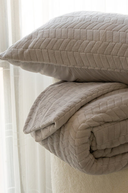 Modern Line 3 Piece Blanket Bedspread Set Double Size