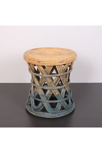Şölen 40x36 cm Doğal Kubu Rattan Sehpa & Tabure