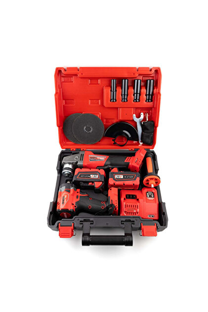 Sataok 36V 5Ah 2 Li Set Şarjlı Taşlama + Şarjlı Somun Sıkma Torklu