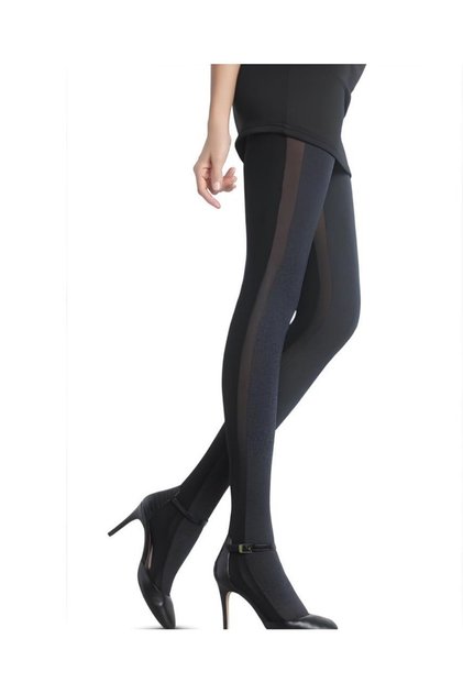 Paola Side Transparent Double Color 80 Den Stylish Pantyhose