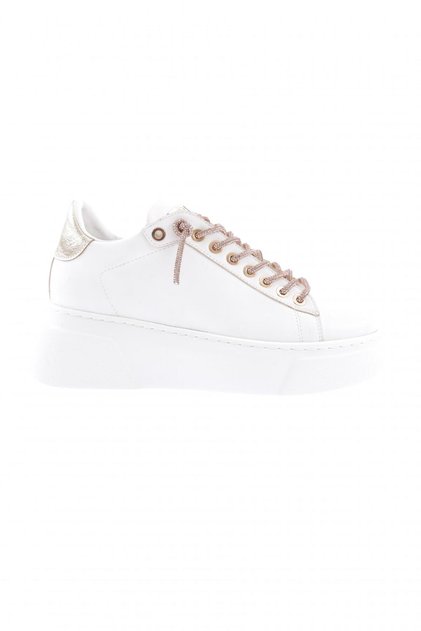 Es854-23y Women's Thick Sole Silver Stone Laced Sneakers Shoes