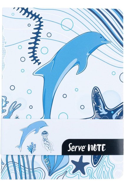 Note 15x21cm 120yp Striped Patterned Notebook Sky Blue