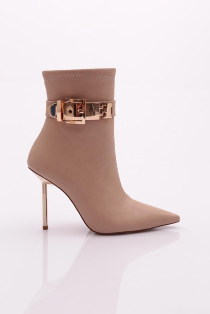 Women's Heeled Boots Beige 911121085