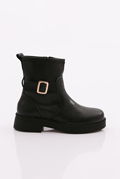 Bts01 Black Women's Standard Boots with Belt