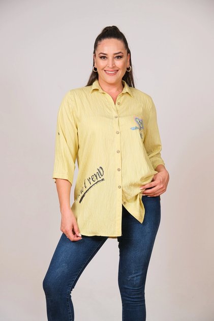 Large Size Viscose Women's Shirt