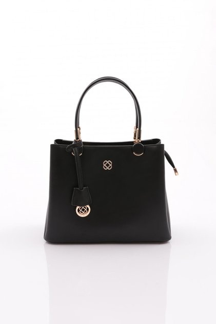 543 Women's Zipper Bag with Flower Brooch