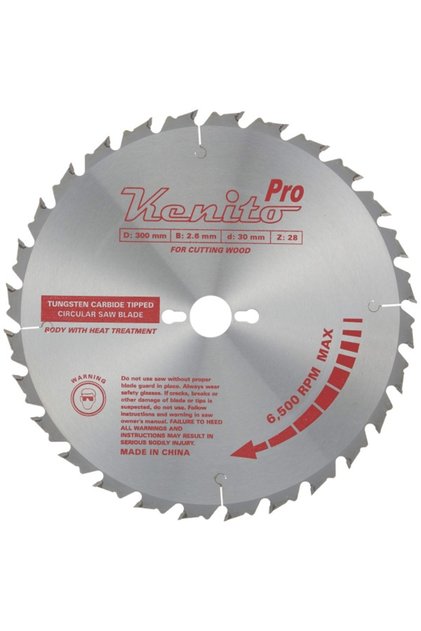 300x30 Mm, 28 Diş. Elmas Kalınlığı 3,2 Mm Ahşap Atlamalı Testere