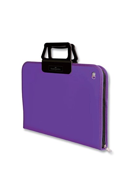 Carcasă pentru proiect violet de 38x55 cm, volum interior mare, curea de transport ergonomică, material PP