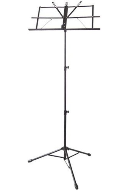Ms80 Music Stand, Black, 1.5kg (with Bottom Holder) Case Music Stand with Black Case: 1.5 kg