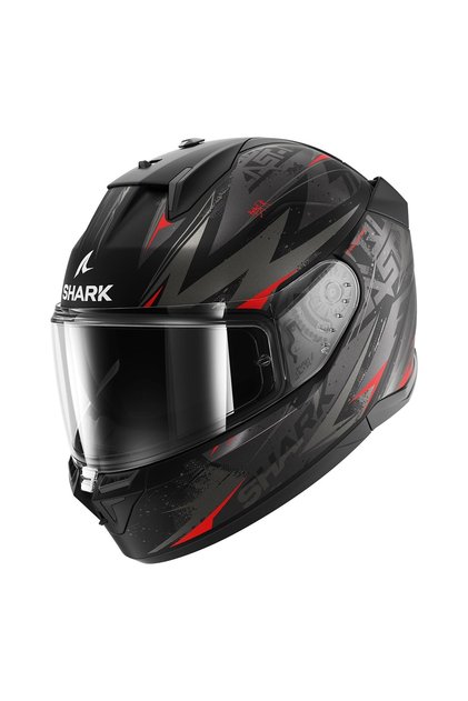 Kask D-Skwal 3 Blast-R Mat Siyah/Kırmızı