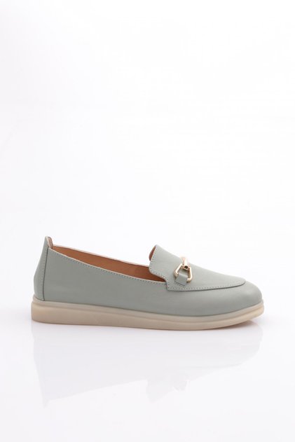 Pantofi de damă tip loafer, verde mentă 51102678