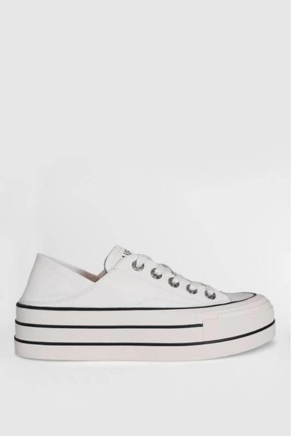 Pamela Genuine Leather 5cm Thick Sole Sneaker Sports Shoes for Women