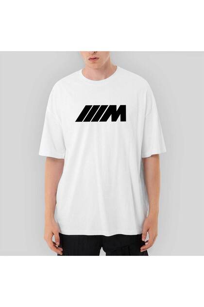 Tricou alb BMW M Power Black supradimensionat