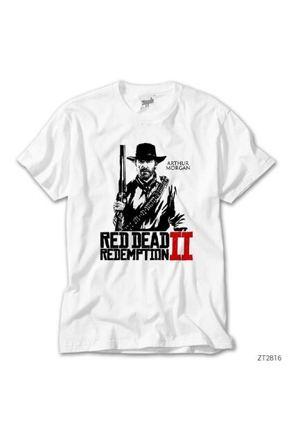 Red Dead Redemption 2 Oversize White T-Shirt XL