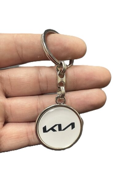 Kia Damla New Logo Metal Keychain Bidirectional (1 Pc)
