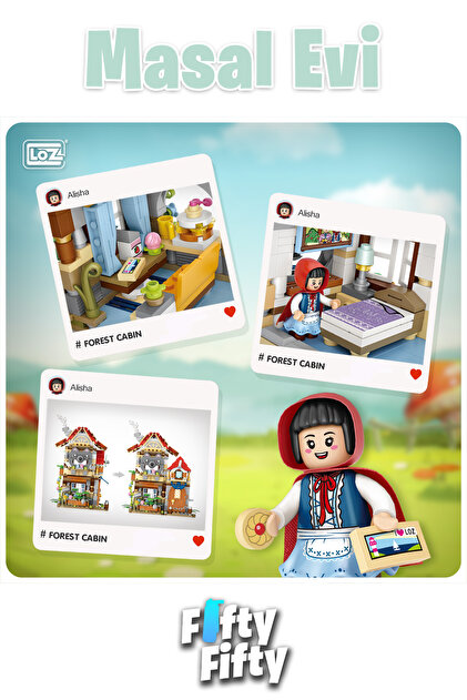 Vagonlife Street Mini Serisi Masal Evi -LZ1225 (704 Parça) Oyuncak