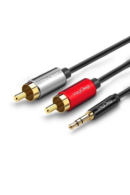 For-X Çevirici Jack Birleştirici Rca 2 Erkek 1 Dişi Metal Gold Xy