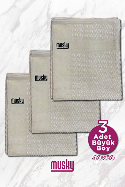 Missing NY Slims 1/250 全3サイズ MUSKY 3'lü Mikrofiber Temizlik Bezi | Sihirli Bez | 3'lü Paket