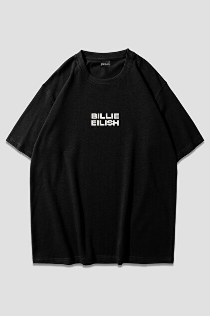 giyinikim Billie eilish Siyah Unisex oversize T-shirt - Fiyatı