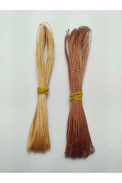 1 Meter 5 Pieces Nylon Hard 0.6 mm Rosary Rope 2 Colors Total 10 Meters