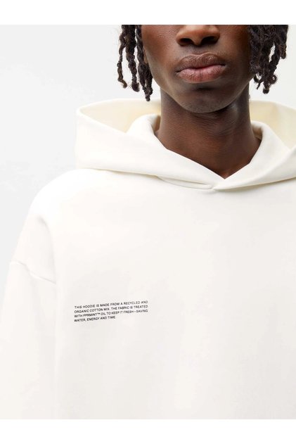 Unisex Oversize Sweatshirt Hoodie Nature Concept Printed White – Hooded, Kangaroo Pocket, 3 Strands