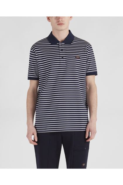 Men's Knitted Polo Shirt C.wCotton