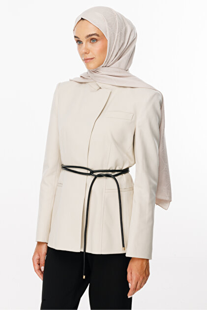 Stone Color Moon Is Pattern Jacquard Shawl