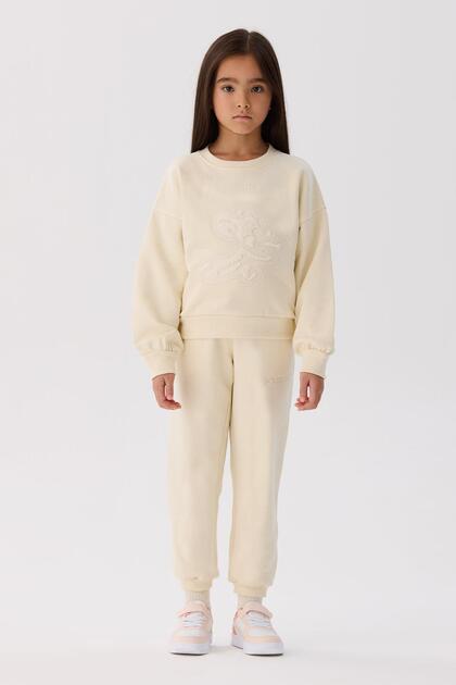 Bg Store Kız Çocuk Bej Sweatshirt