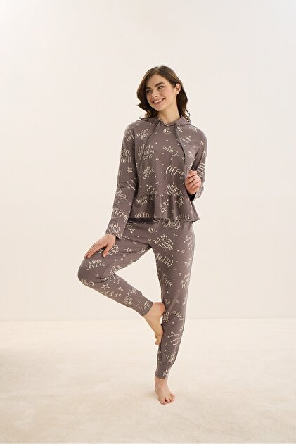15984 Hooded Pajama Set