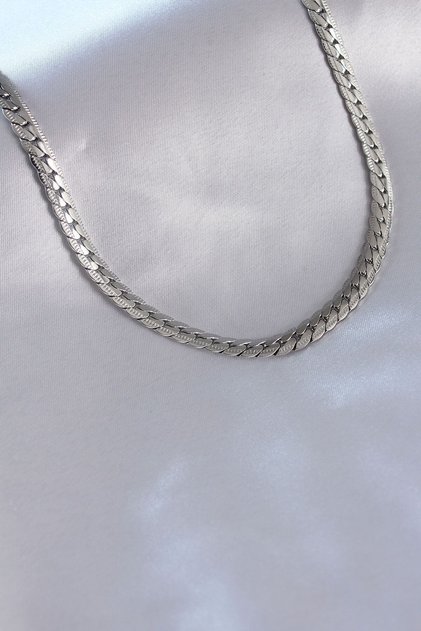 Steel Silver Color Chain Model Men's Necklace (55cm) 316L