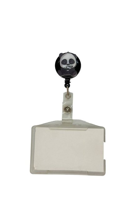 Angry Panda Themed Plexiglass Printed Yoyo Card Holder Yoyo Badge Holder