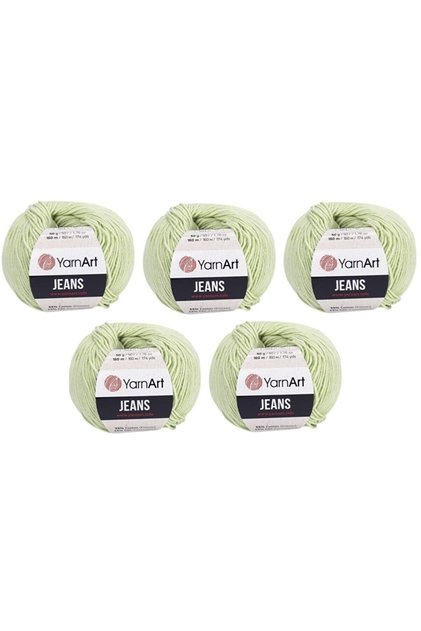 Jeans Amigurumi Knitting Yarn 5 Pack 11 Green