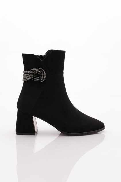 23122 Women's Heeled Boots Black Velvet