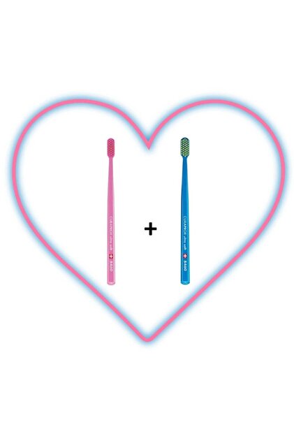 Cs 5460 Love 2 Pack Pink-Blue Toothbrush