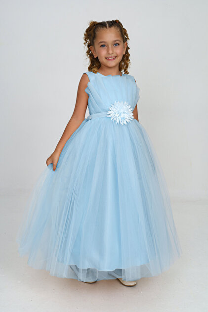 Asortik Kids 7-11 Years Girl's Evening Dress Wedding and Wedding