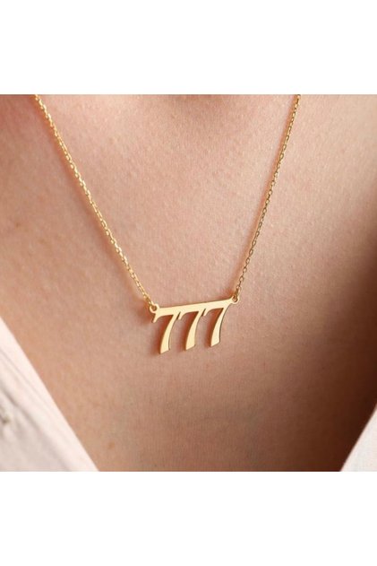 Çelik 777 Gold Kolye