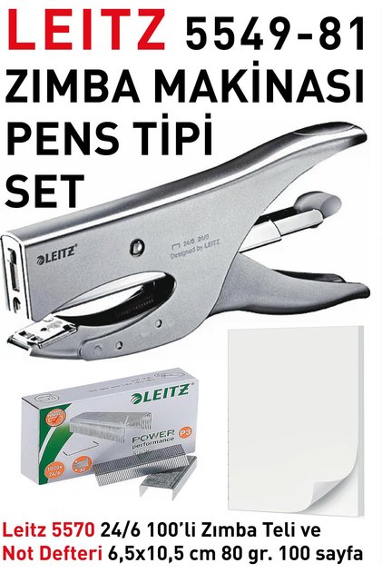 Pens Tipi Zımba Makinesi 5549 Set 40 Syf