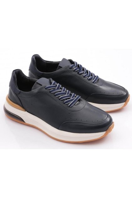 19512 Erkek Hakiki Deri Günlük Premium Casual Sneaker Ayakkabı