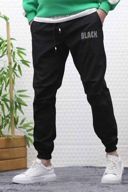 Men's Jagger Pants Parachute Fabric Water-Repellent Windproof with Knee Detail