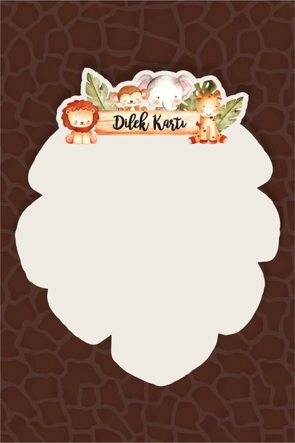 Safari Animals Pastel Wish Cards (Pack of 20)