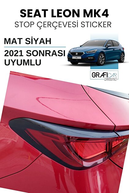 Seat Leon Mk4 Compatible Stop Frame Sticker- Easy Application- Long Lasting / Matte Black